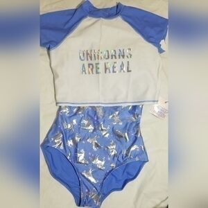 More Than Magic Unicorn Bathing Suit And Crop Top